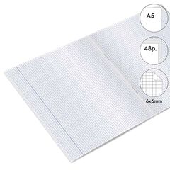 Libreta grapada Abacus A5 48 hojas 6x6mm lila