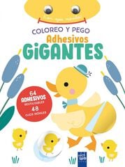 Coloreo y pego adhesivos gigantes. Pato Coloreo y pego adhesivos gigantes. Pato