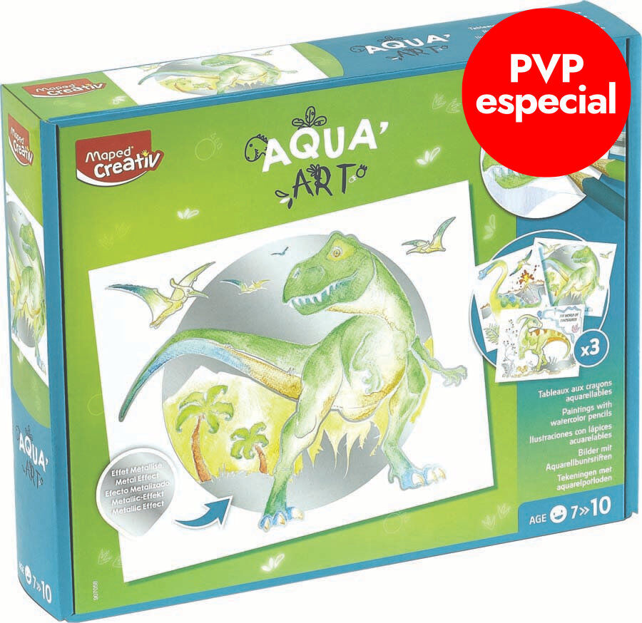 Aqua Art Dinosaures Maped Creativ Kit