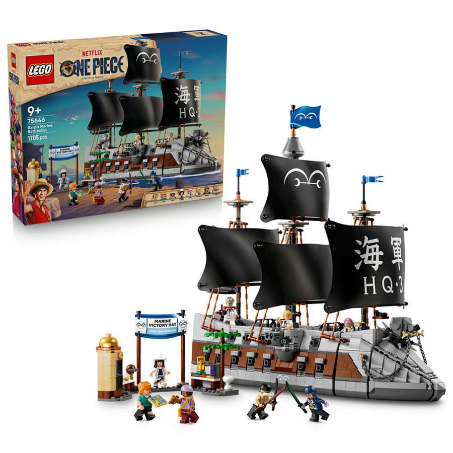 LEGO&reg; ONE PIECE Buque de guerra de Garp de la Marina 75646