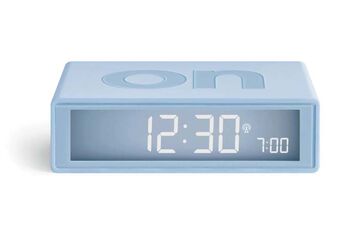 Rellotge despertador Lexon Flip + LB1 blau cel