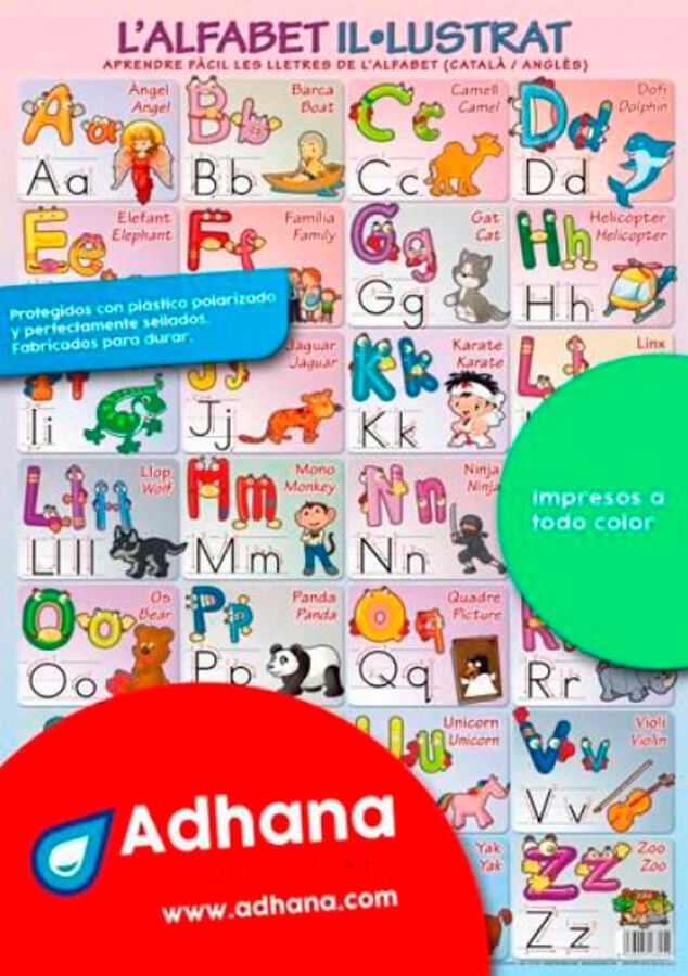 ADHAC 35x50 Alfabet Il&middot;lustrat