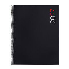 Agenda Miquelrius Escolar Pro Semana Vista Multiling&uuml;e City 2027 Negro