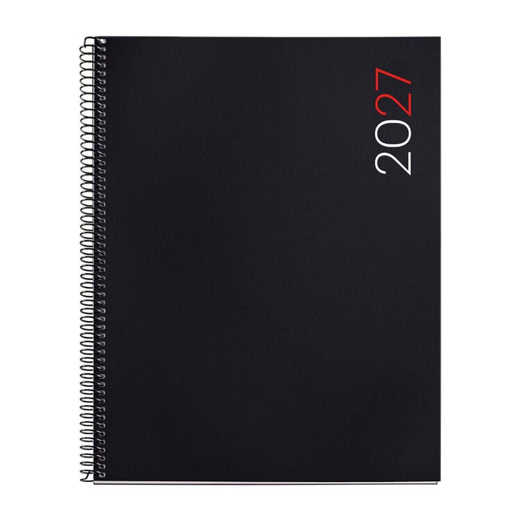 Agenda Miquelrius Escolar Pro Semana Vista Multiling&uuml;e City 2027 Negro
