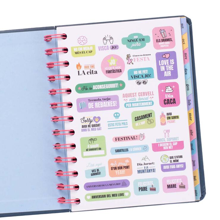 Agenda escolar Mr. Wonderful Wonder Mini día/pág cat 2025-26 Grans plans, il·lusions i bones vibracions