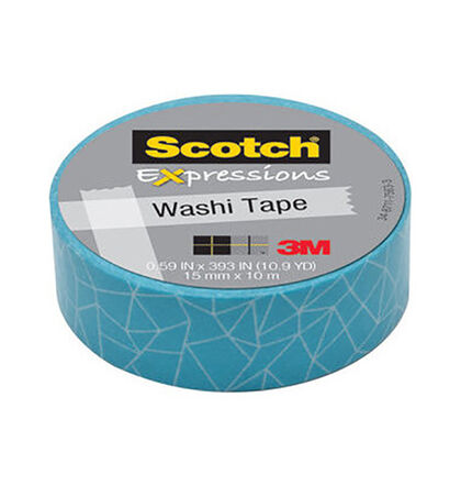 Scrap Washi Tape Craquelado Azul 15X10M