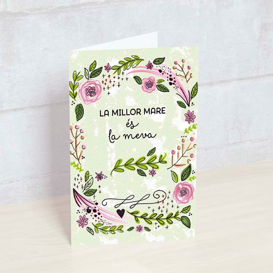 Postal Cat Happymots La Mejor Madre es Mi