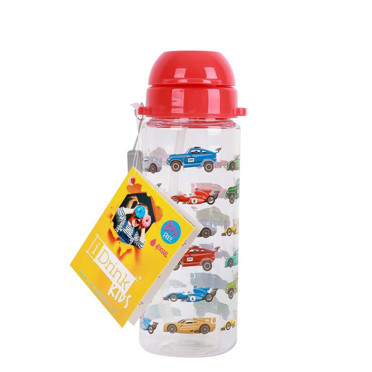 Botella tritán iTotal 400ml Coches