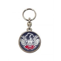 Llavero Redondo Metal Cara Superman Universo DC Llavero Redondo Metal Cara Superman Universo DC