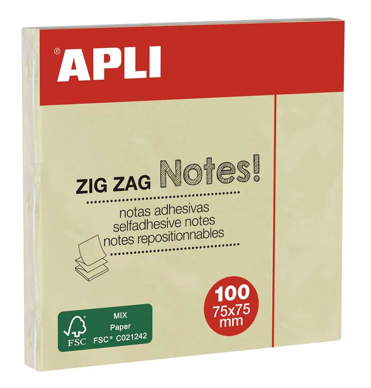Notes adhesives Apli'Z' 75 x 75mm