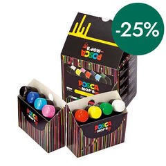 Rotulador Posca Mop'r PCM-22 3-19mm pack 8 colores