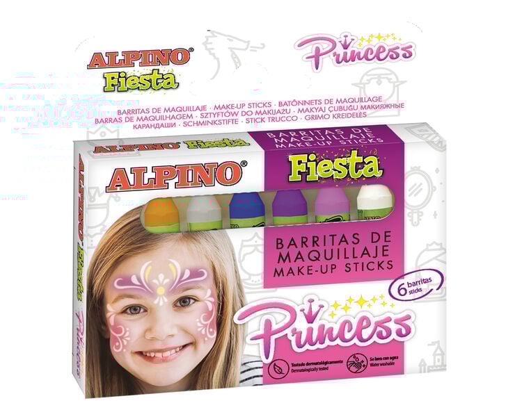 Maquillatge barra Fiesta Princess 6 colors
