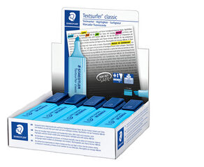 Marcador Staedtler Textsurfer blau 10u