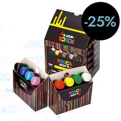 Retolador Posca Mop'r PCM-22 3-19mm pack 8 colors