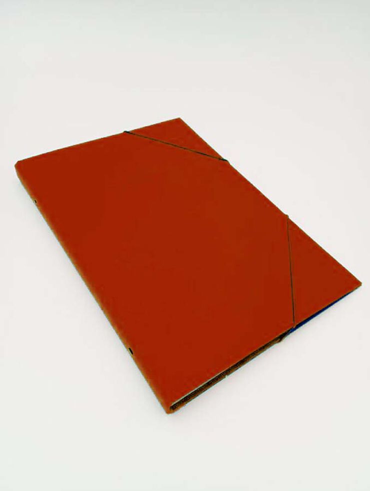 Carpeta classificadora folrada vermell