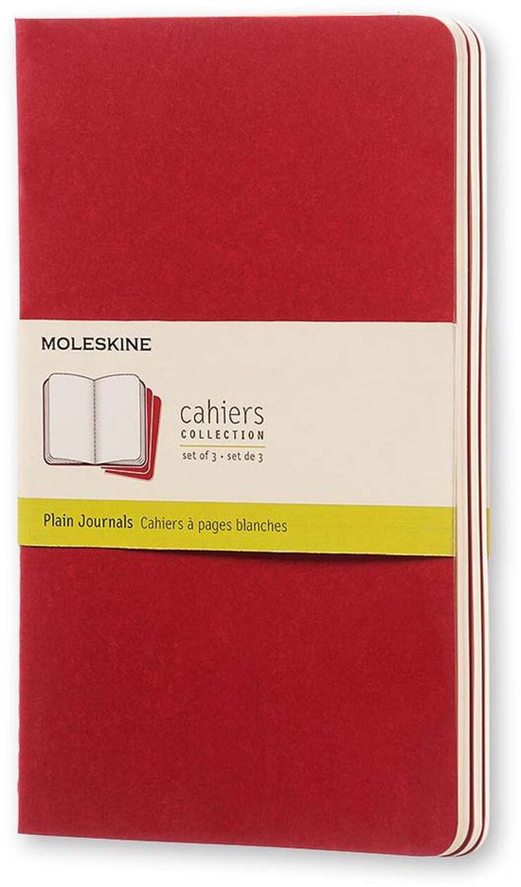 Pack 3 Llibretes Moleskine L Vermell Llis