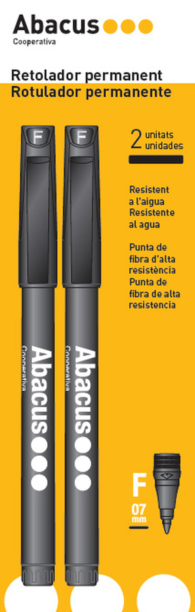 BL.2 ROT.PERMANENTE ABACUS M NEGROS