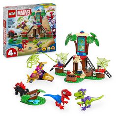 LEGO® Spidey Spidey i Gobby: Batalla de Raptors a la Base de la Casa de l'Arbre 11200