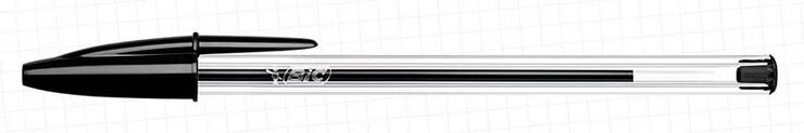 Bolígraf BIC Cristal Negre 50 unitats