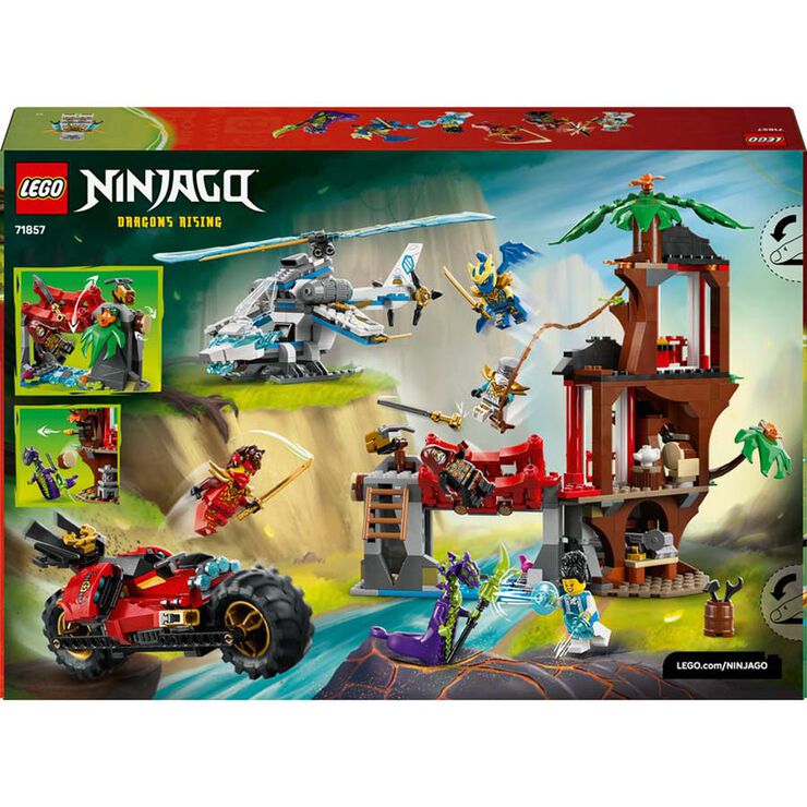 LEGO® Ninjago Batalla de Vehicles Ninja al Costat de la Caseta de l’Arbre 71857