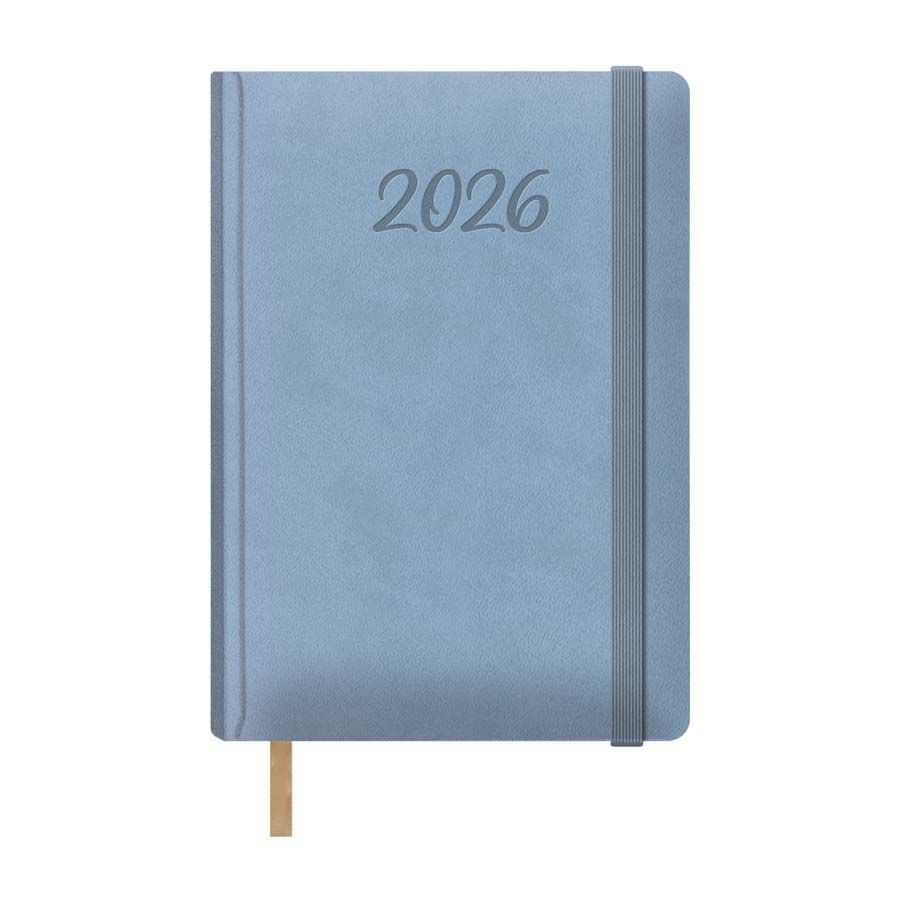 Agenda Dohe Samba A5 d&iacute;a/p&aacute;g castellano 2026 azul