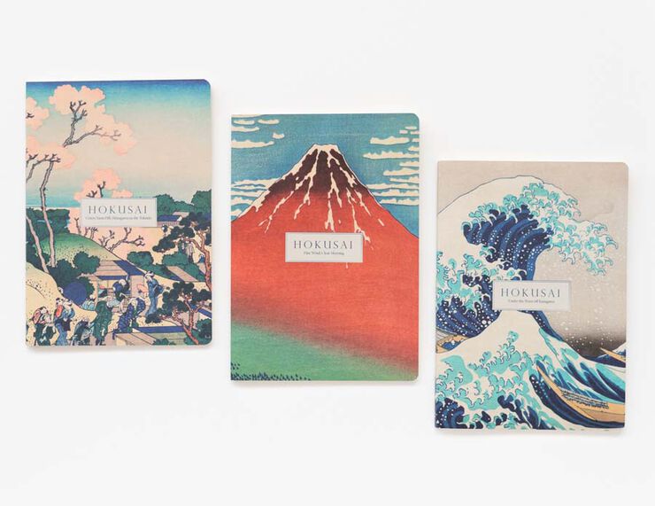 Pack 3 Cuadernos A5 Kokonote Hokusai