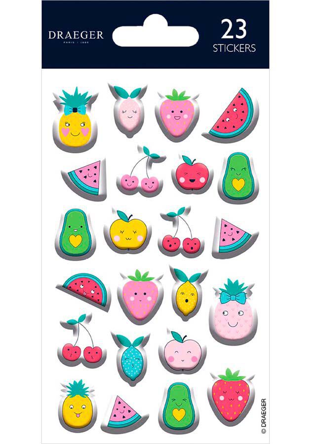 Pegatinas Draeger Frutas Kiwi 23u