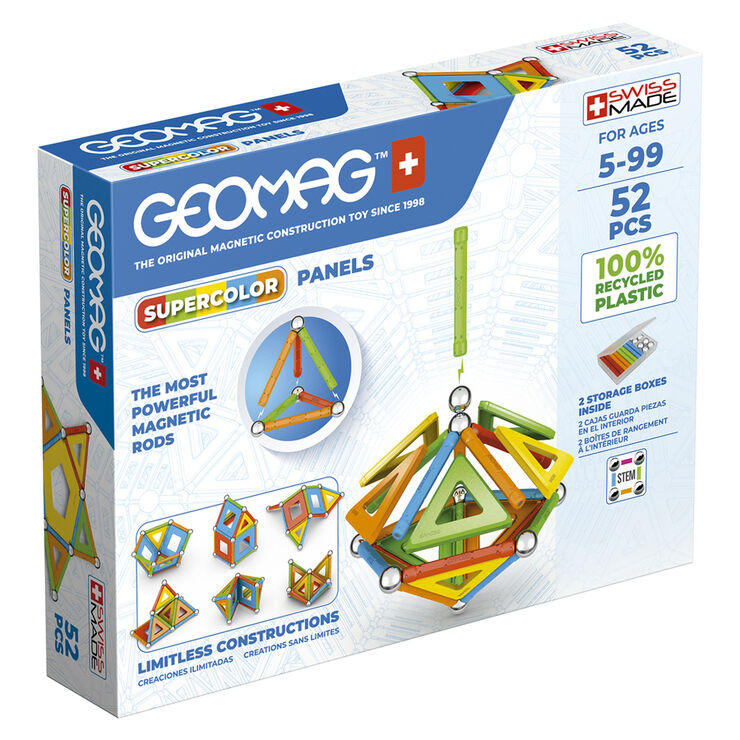 GEOMAG Paneles Magnéticos Green 52 piezas