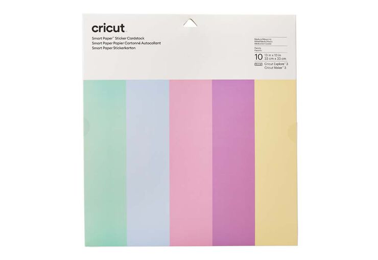 Cricut Cartulinas Smart 33x33 pastel 10u