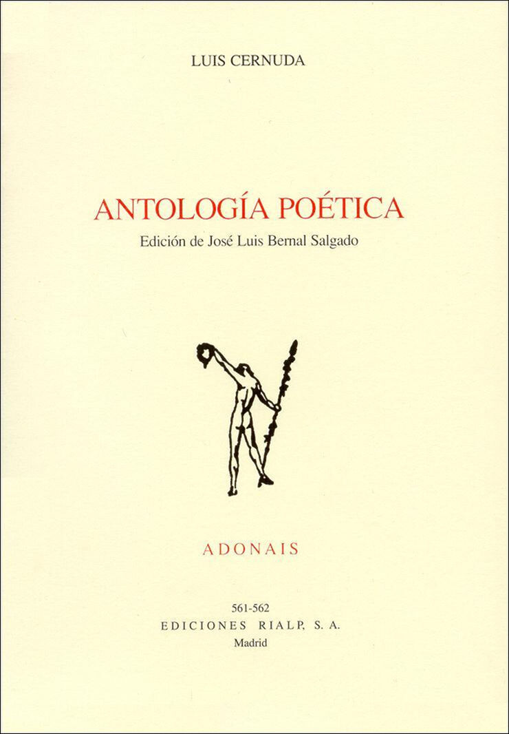 Antología poética (Luis Cernuda)