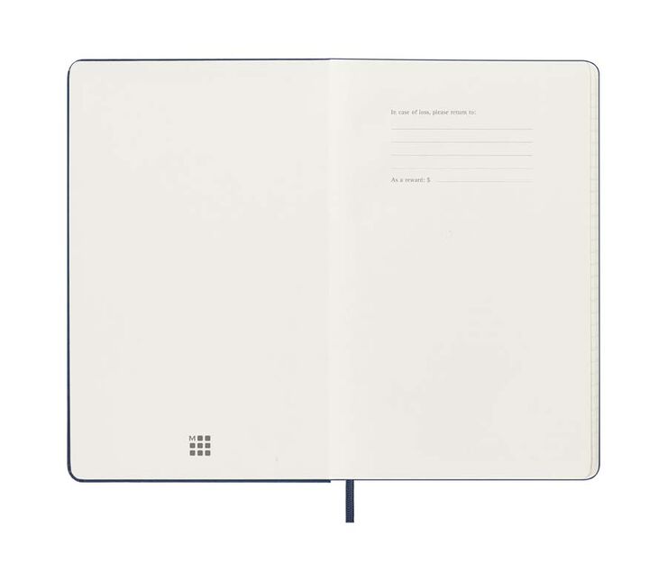 Agenda Moleskine 18 meses d&iacute;a/p&aacute;g L tapa dura azul
