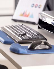 Reposacanell per a teclat foam Fellowes PlusTouch blau
