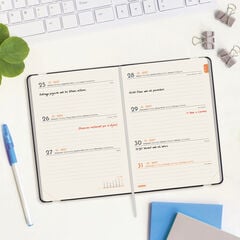 Agenda Finocam Flex Llisa Semana Vista Horizontal 2027 Catal&aacute;n Negro
