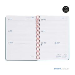 Agenda Escolar Miquel Rius Espiral Plus sem/vista multiling&uuml;e 2026-2027 Basic coral