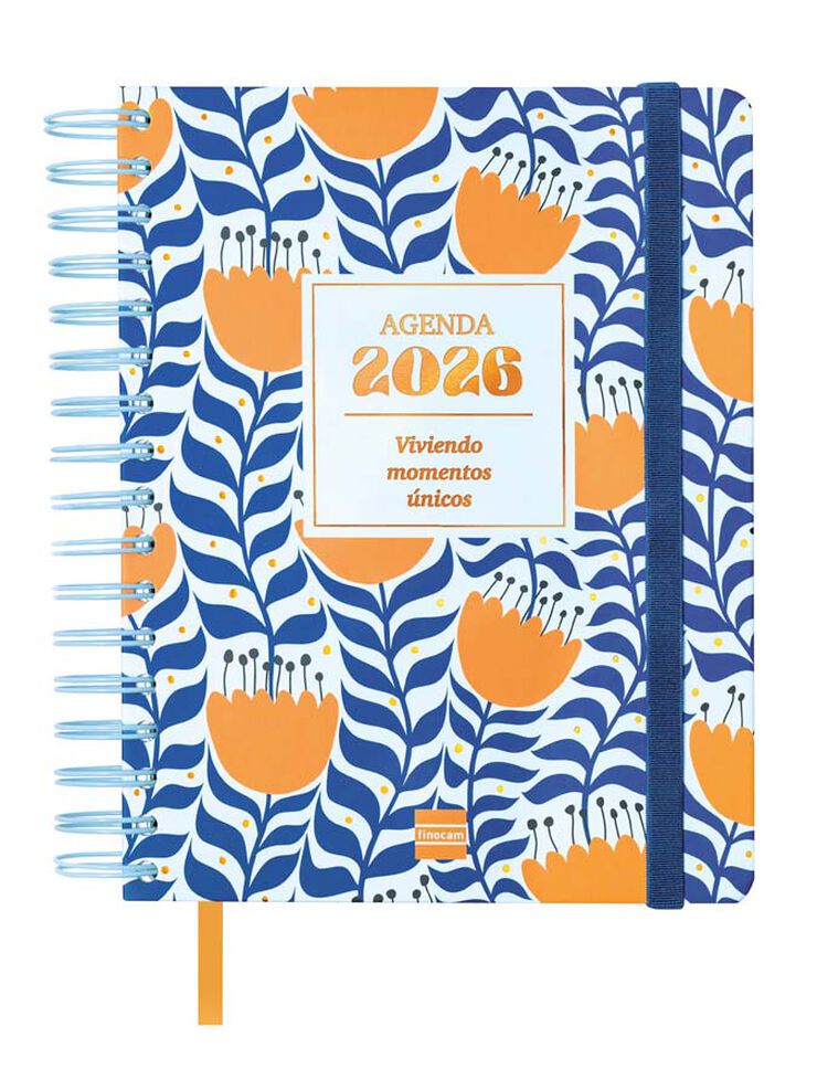 Agenda Finocam 16 meses Vitae 1/4 sem/vista cas 2025-26 azul