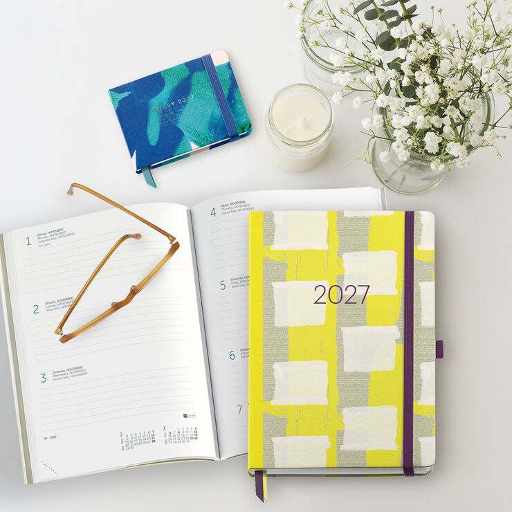 Agenda Miquelrius Plus Setmana Vista Catal&agrave; Quadres 2027 Multicolor