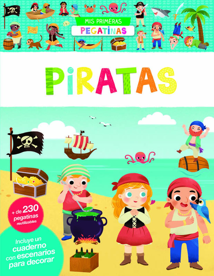 Mi primer libro de pegatinas, piratas