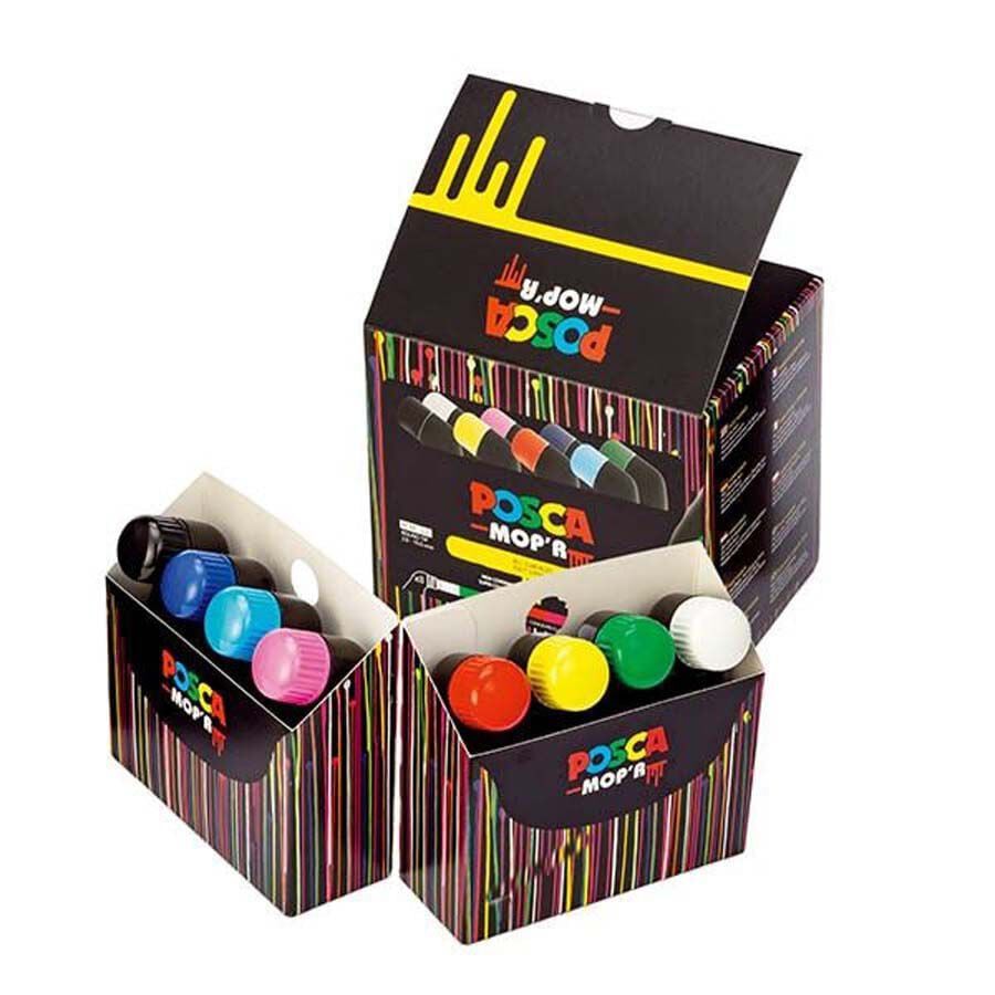 Rotulador Posca Mop'r PCM-22 3-19mm pack 8 colores