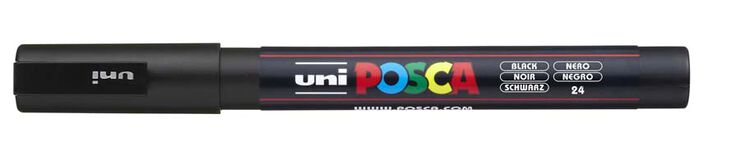 Rotulador Posca PC-3M negro