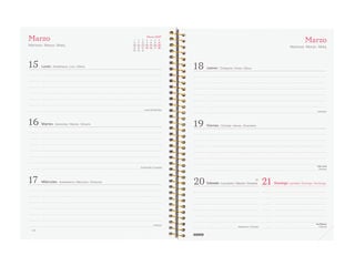 Agenda Finocam Design Collection Setmana Vista Horitzontal 2027 Castell&agrave; Lema