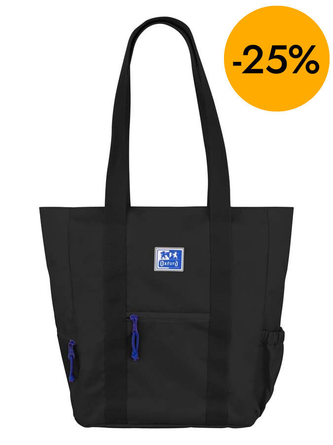 Tote Bag B-Trendy Oxford negro