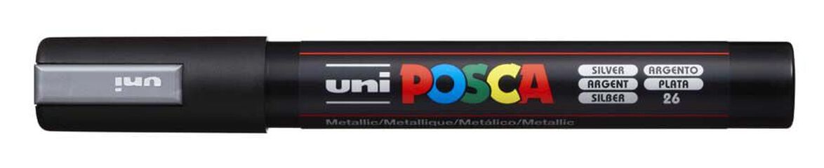 Rotulador Posca PC-5M 1,8-2,5mm plata