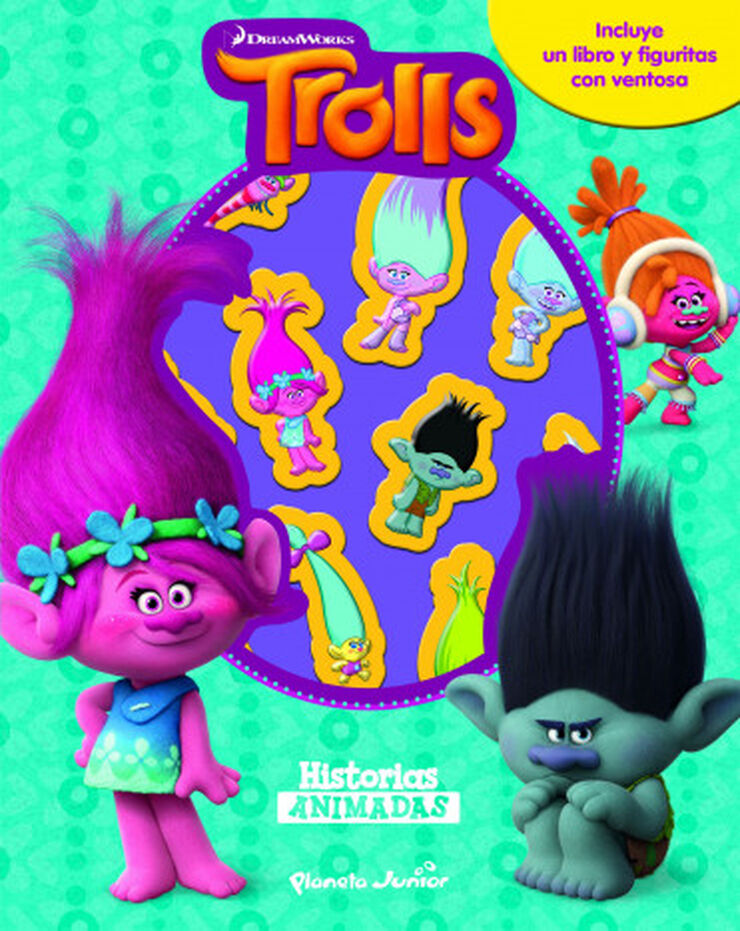 Trolls. Libro con 10 figuritas. Historia