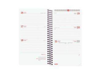 Agenda Finocam escolar espiral E9 sem/vista cas 2025-26 azul