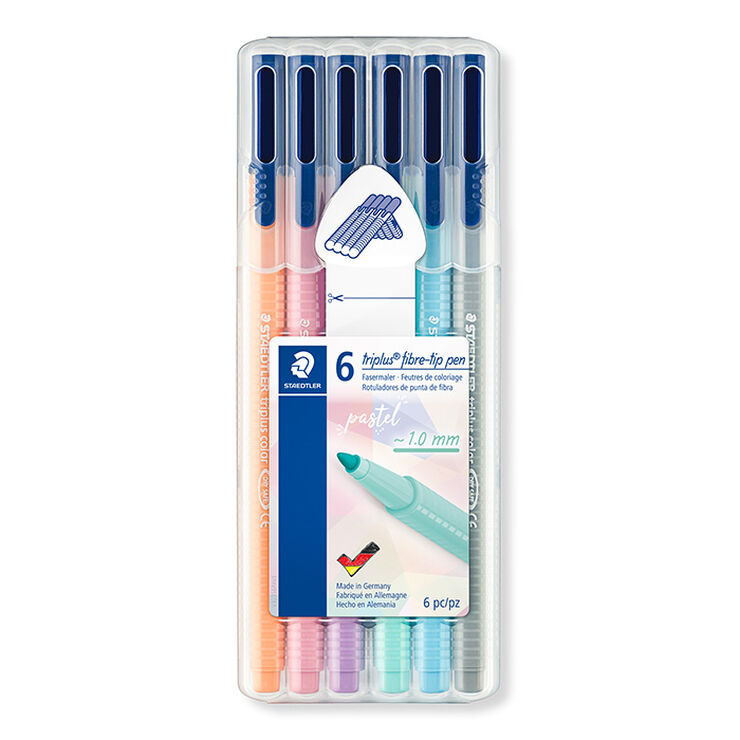 Retoladors Staedtler Triplus Pastel 6 colors