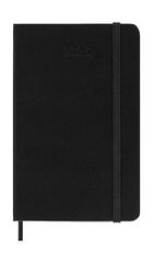 Agenda Moleskine 12 meses sem/vista 2026 tapa dura Pocket negro