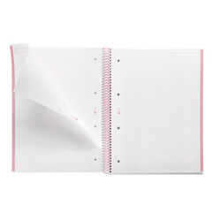 Notebook A4 Tapa Extra Dura 80 Hojas 5 &times; 5 Gradient Rosa y Azul