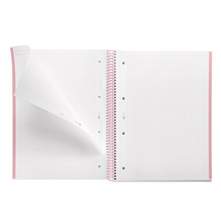 Notebook A4 Tapa Extra Dura 80 Hojas 5 &times; 5 Gradient Rosa y Azul