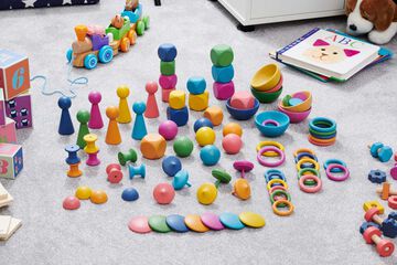 Conjunt peces fusta Rainbow
