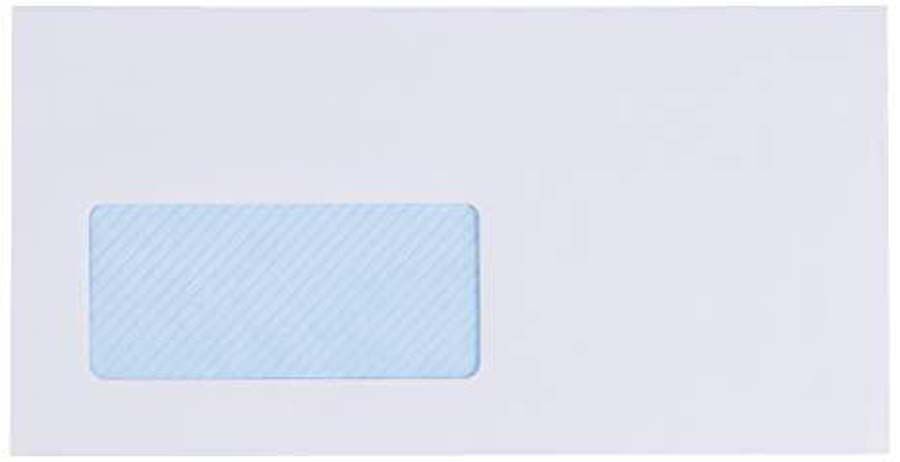 Sobre blanco americano V.IZQ. 115 x 225 mm - Caja&nbsp;500u